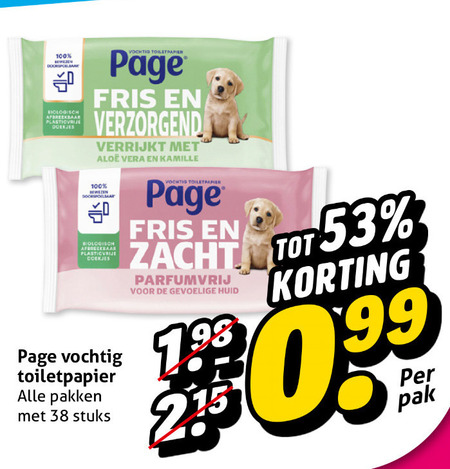 Page   vochtig toiletpapier folder aanbieding bij  Hoogvliet - details