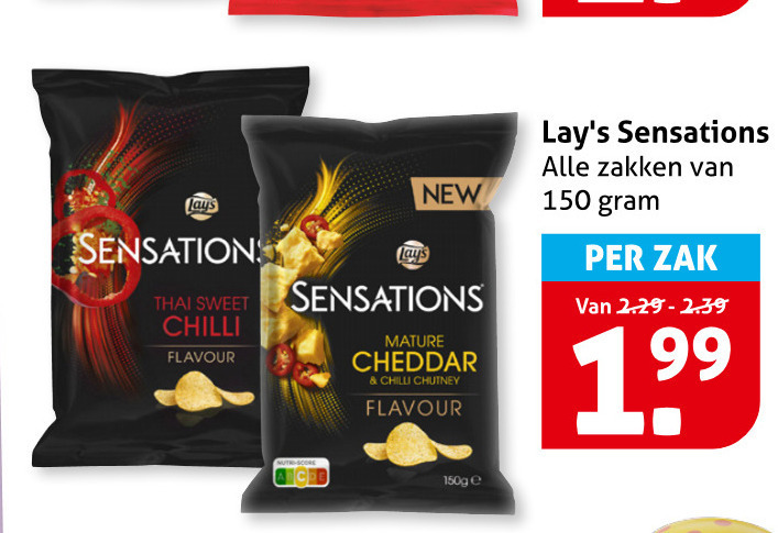 Lays   chips folder aanbieding bij  Hoogvliet - details