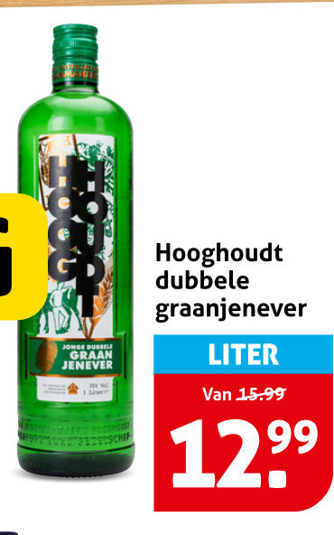 Hooghoudt   jenever folder aanbieding bij  Hoogvliet - details