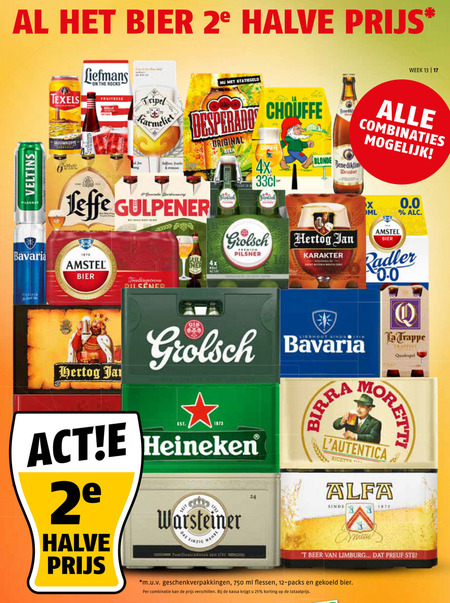Alfa   krat bier folder aanbieding bij  Poiesz - details