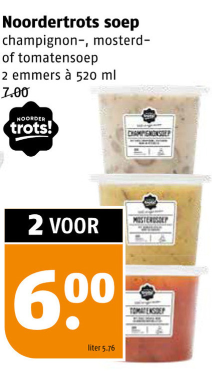 Noordertrots   soep folder aanbieding bij  Poiesz - details