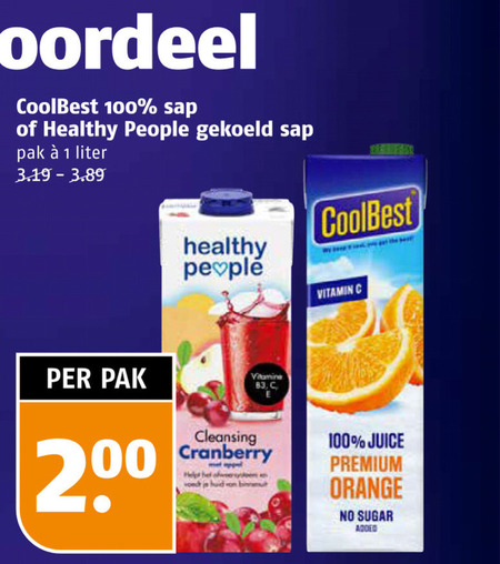 Coolbest   vruchtensap folder aanbieding bij  Poiesz - details