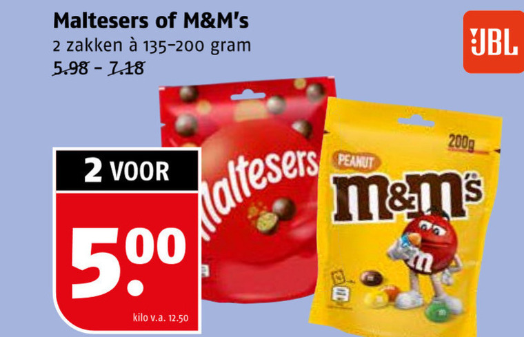 M en Ms   chocolade, chocoladepindas folder aanbieding bij  Poiesz - details