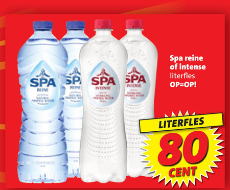Spa   mineraalwater folder aanbieding bij  Boni - details