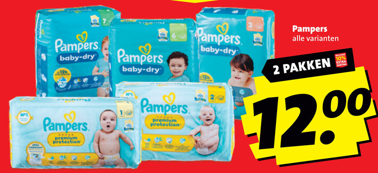 Pampers   luierbroekjes, luiers folder aanbieding bij  Boni - details