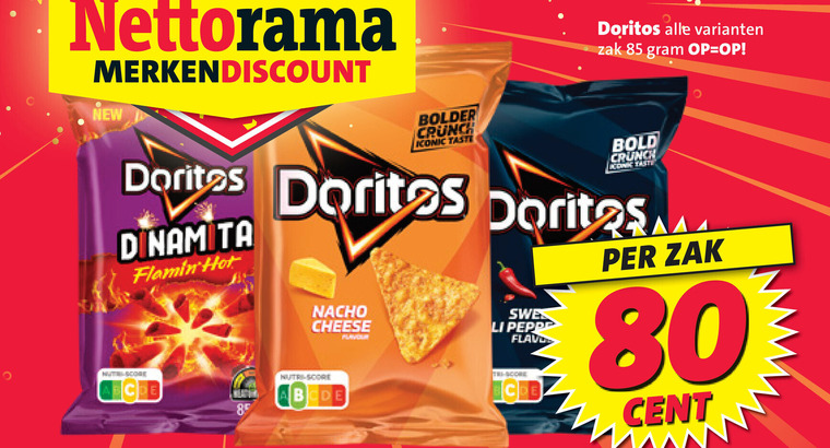 Doritos   chips folder aanbieding bij  Nettorama - details