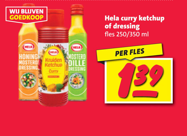 Hela   dressing, curryketchup folder aanbieding bij  Nettorama - details