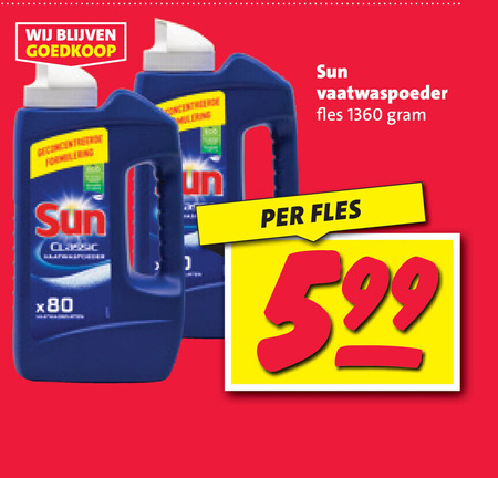 Sun   vaatwasmiddel folder aanbieding bij  Nettorama - details