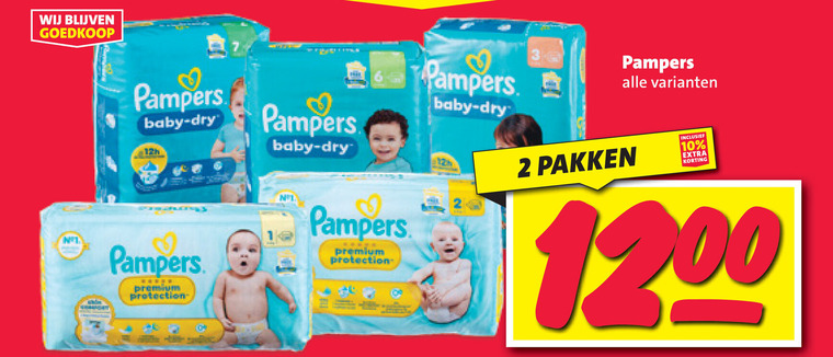 Pampers   luierbroekjes, luiers folder aanbieding bij  Nettorama - details