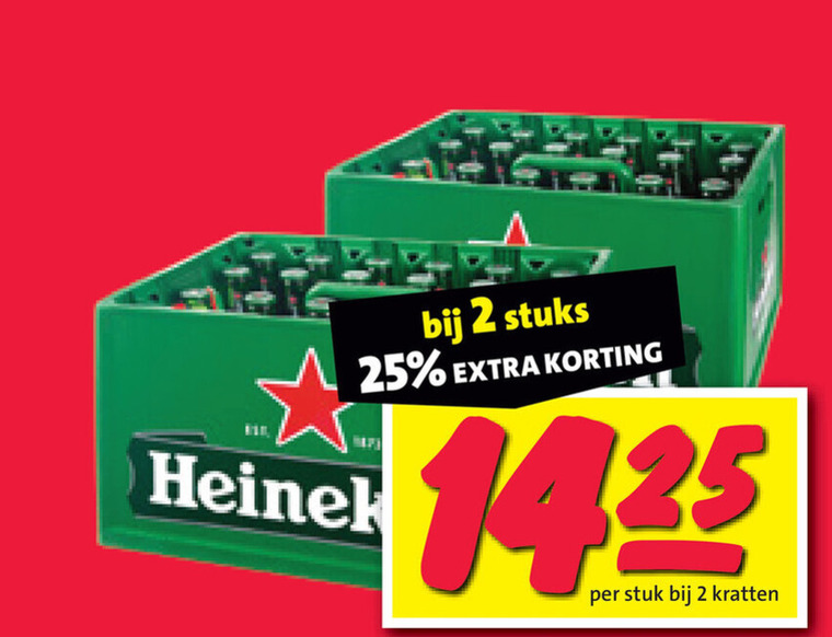 Heineken   krat bier folder aanbieding bij  Nettorama - details