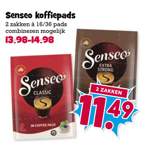 Douwe Egberts Senseo   koffiepad folder aanbieding bij  Boons&nbsp;Markt - details