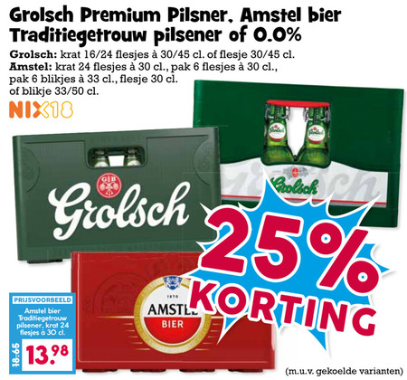 Amstel   krat bier folder aanbieding bij  Boons&nbsp;Markt - details