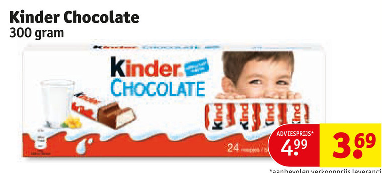 Kinder   chocolade folder aanbieding bij  Kruidvat - details