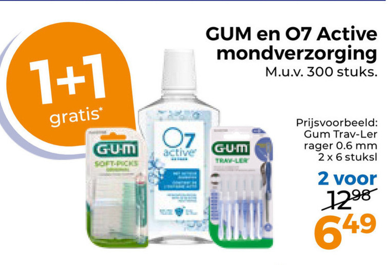 G.U.M.   tandenstokers, interdentale ragers folder aanbieding bij  Trekpleister - details