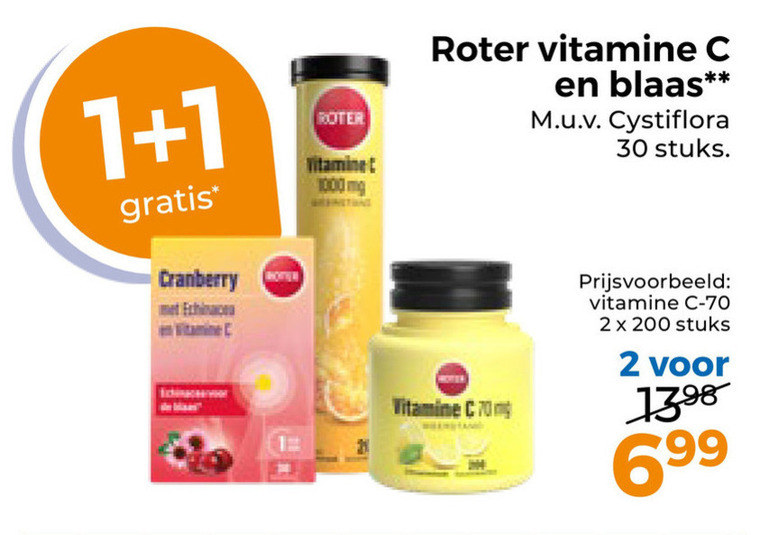 Roter   vitamine folder aanbieding bij  Trekpleister - details