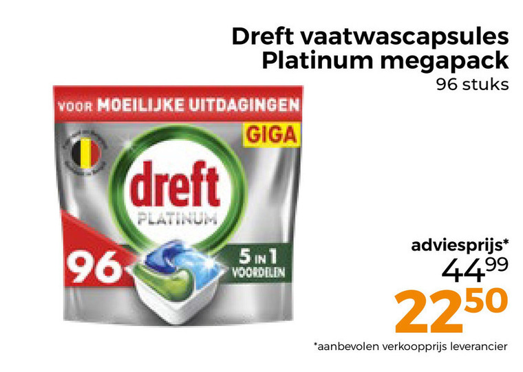 Dreft   vaatwasmiddel folder aanbieding bij  Trekpleister - details