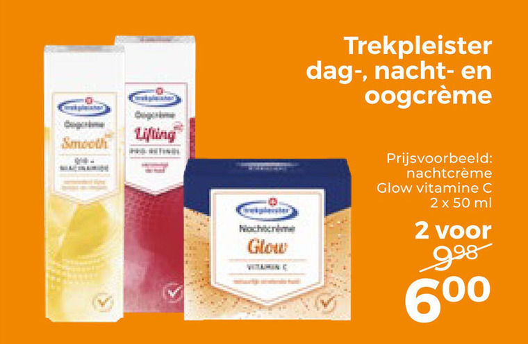 Trekpleister Huismerk   nachtcreme, oogcreme folder aanbieding bij  Trekpleister - details