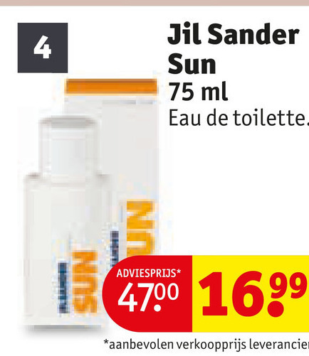 Jil Sander   eau de toilette folder aanbieding bij  Kruidvat - details