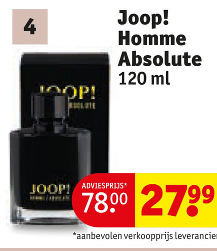 Joop   eau de toilette folder aanbieding bij  Kruidvat - details
