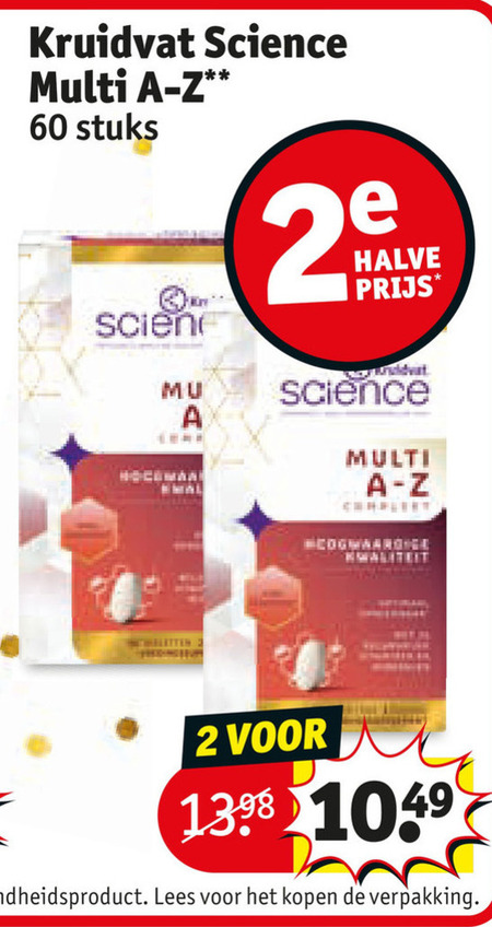 Kruidvat Huismerk   multivitaminen folder aanbieding bij  Kruidvat - details