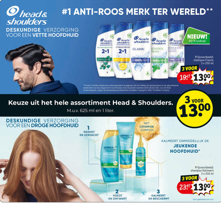 head and shoulders shampoo 1 2 3 100 250 2397 anti roos merk wereld deskundige verzorging vette hoofdhuid heads 3x kruidvat citrus fresh classic menthol force procter berekening gebaseerd gegevens databanken categorie periode oktober copyright company ml assortiment liter droge reinigt ceramide complex derma kalmeert jeukende ontwart beschermt jeuk gerelateerd folder aanbieding bij Kruidvat Head and Shoulders shampoo folder aanbieding bij Kruidvat - details