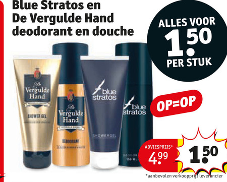 De Vergulde Hand   douchegel, deodorant folder aanbieding bij  Kruidvat - details