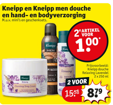 Kneipp   bodylotion, douchegel folder aanbieding bij  Kruidvat - details