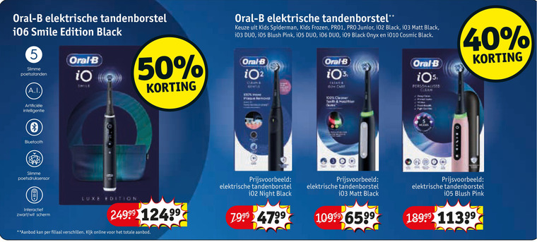 Braun Oral-B   electrische tandenborstel folder aanbieding bij  Kruidvat - details