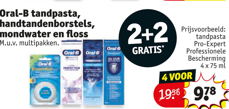 Oral-B   tandenborstel, flosdraad folder aanbieding bij  Kruidvat - details