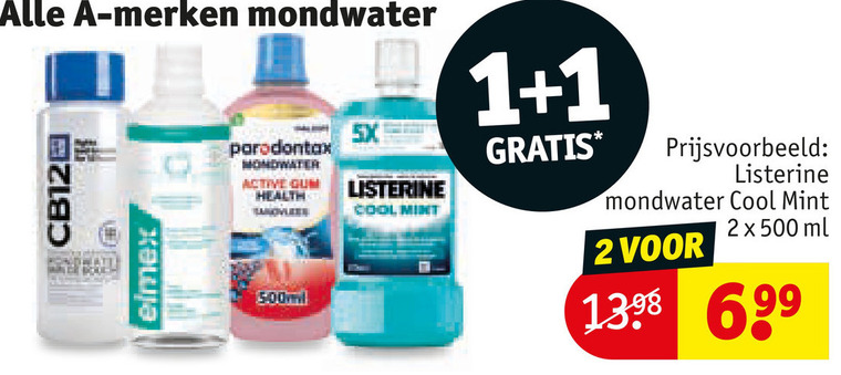 Listerine   mondwater folder aanbieding bij  Kruidvat - details