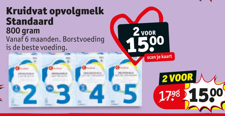 Kruidvat Huismerk   opvolgmelk folder aanbieding bij  Kruidvat - details