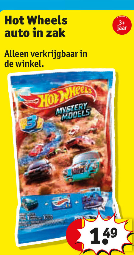 Hot Wheels   miniatuur auto folder aanbieding bij  Kruidvat - details