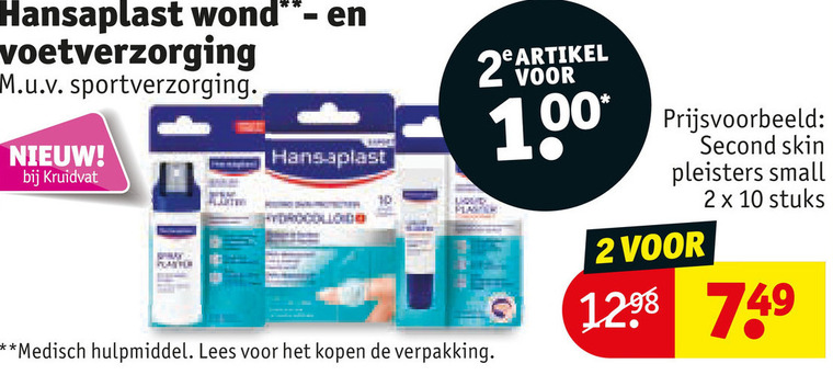 Hansaplast   voetpleisters, vingerpleisters folder aanbieding bij  Kruidvat - details