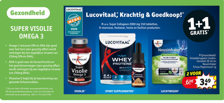 Lucovitaal   visolie folder aanbieding bij  Kruidvat - details