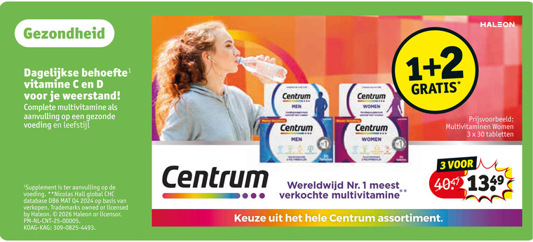 Centrum   multivitaminen folder aanbieding bij  Kruidvat - details