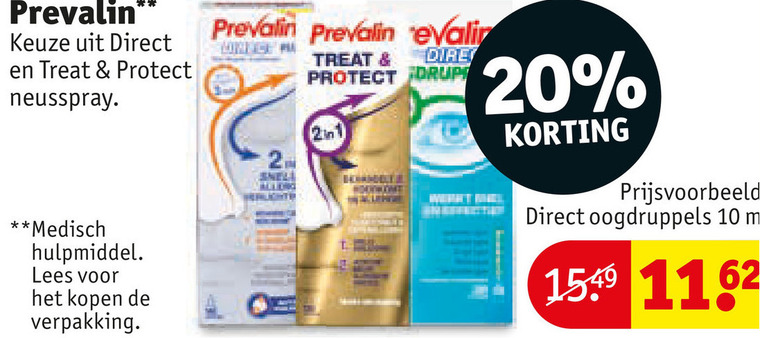 Prevalin   neusspray folder aanbieding bij  Kruidvat - details