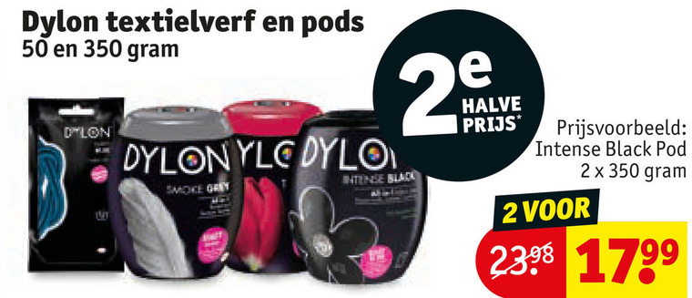 Dylon   textielverf folder aanbieding bij  Kruidvat - details