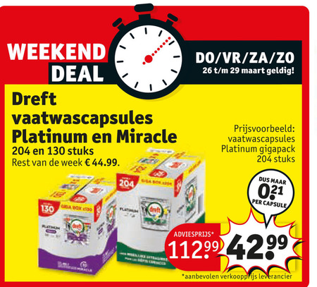 Dreft   vaatwasmiddel folder aanbieding bij  Kruidvat - details