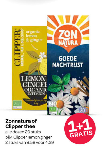 Zonnatura   thee folder aanbieding bij  Spar - details