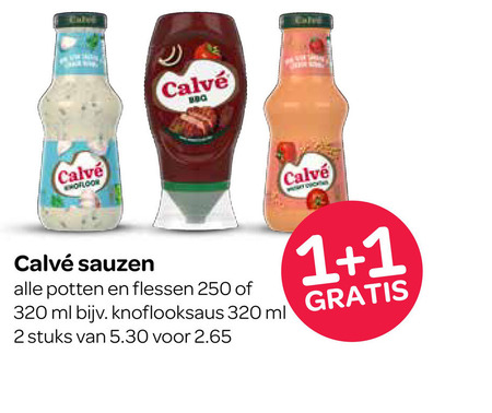 Calve   snacksaus folder aanbieding bij  Spar - details