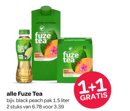 Fuze Tea   ice tea folder aanbieding bij  Spar - details