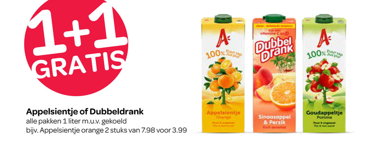 Appelsientje   fruitdrank folder aanbieding bij  Spar - details