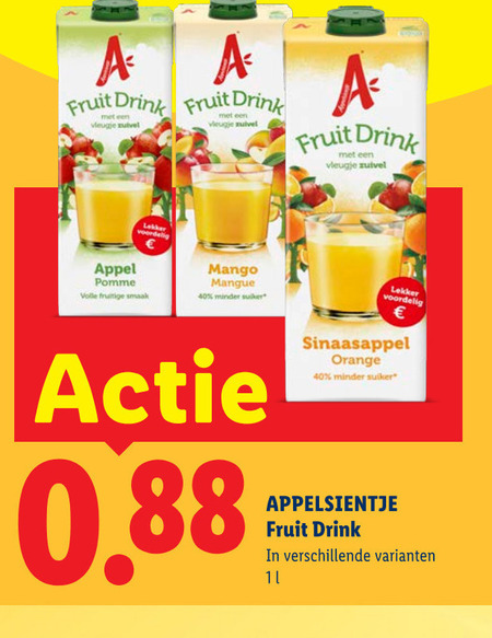 Appelsientje   fruitdrank folder aanbieding bij  Lidl - details