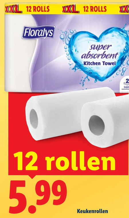 Floralys   toiletpapier folder aanbieding bij  Lidl - details