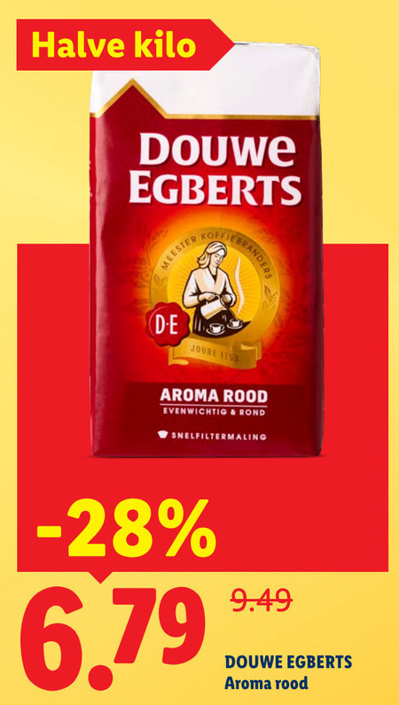 Douwe Egberts   koffie folder aanbieding bij  Lidl - details