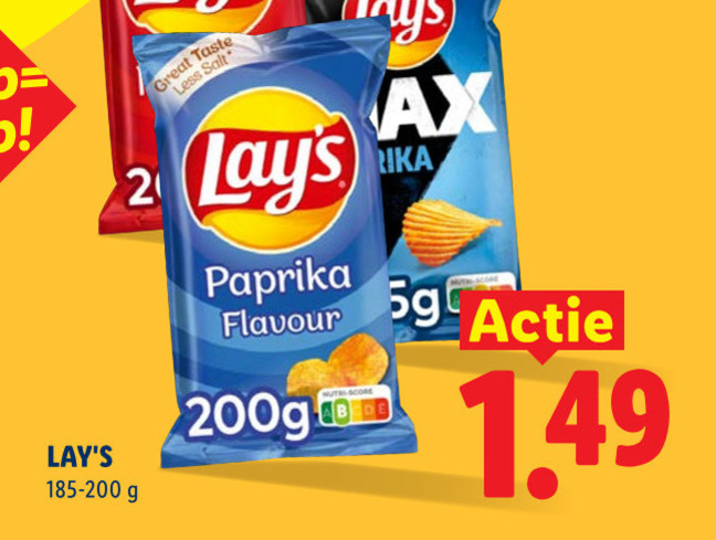 lays chips 2 2009 185-200 taste less salt paprika zuid-afrika flavour folder aanbieding bij Lidl Lays chips folder aanbieding bij Lidl - details