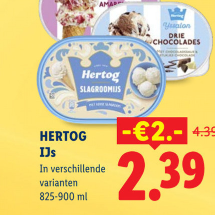 Hertog   ijsspecialiteit folder aanbieding bij  Lidl - details