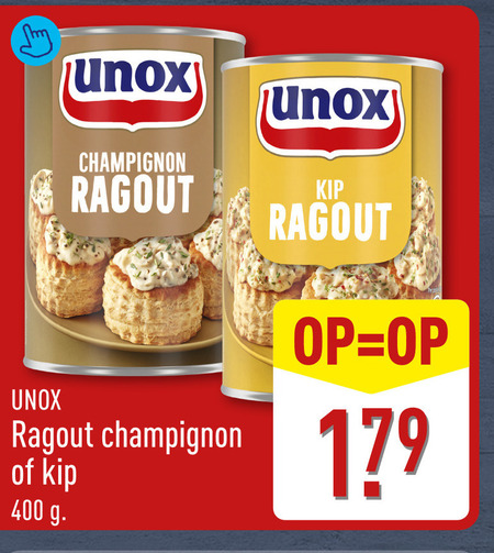 Unox   ragout folder aanbieding bij  Aldi - details