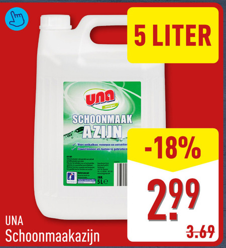 Una   schoonmaakazijn folder aanbieding bij  Aldi - details