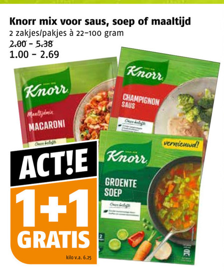 Knorr   soep, maaltijdmix folder aanbieding bij  Poiesz - details